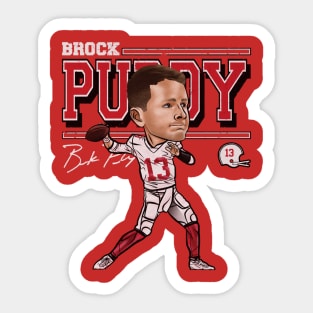 Brock Purdy San Francisco Cartoon Sticker